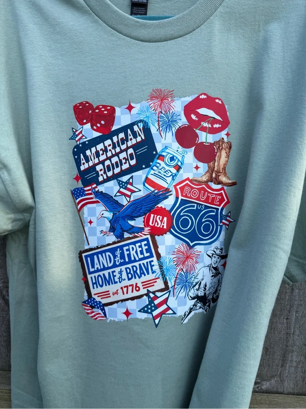 Graphic Tee with American Rodeo - DTF - S0124C